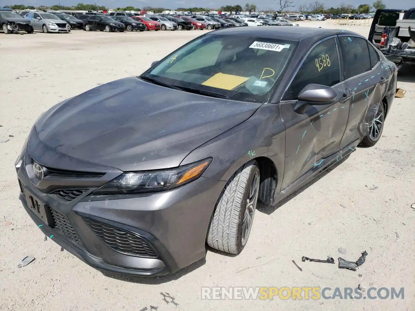 2 Photograph of a damaged car 4T1G11AK6MU536771 TOYOTA CAMRY 2021