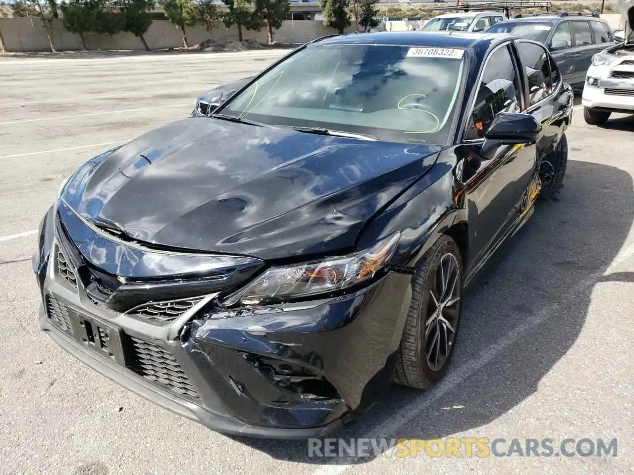 2 Photograph of a damaged car 4T1G11AK6MU537757 TOYOTA CAMRY 2021