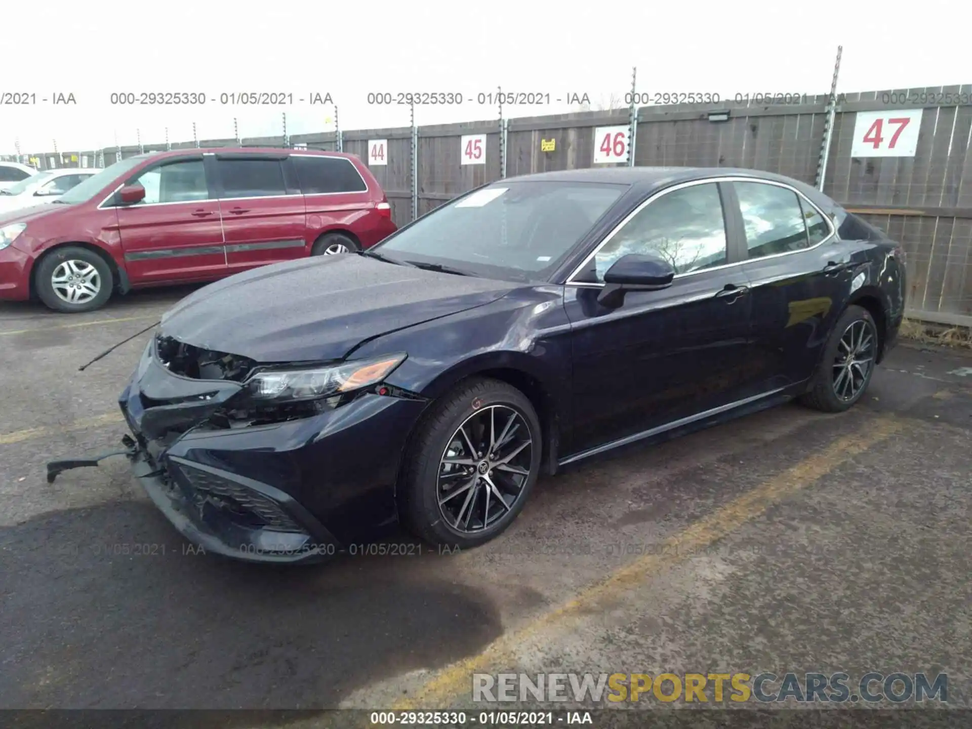 2 Photograph of a damaged car 4T1G11AK7MU412203 TOYOTA CAMRY 2021