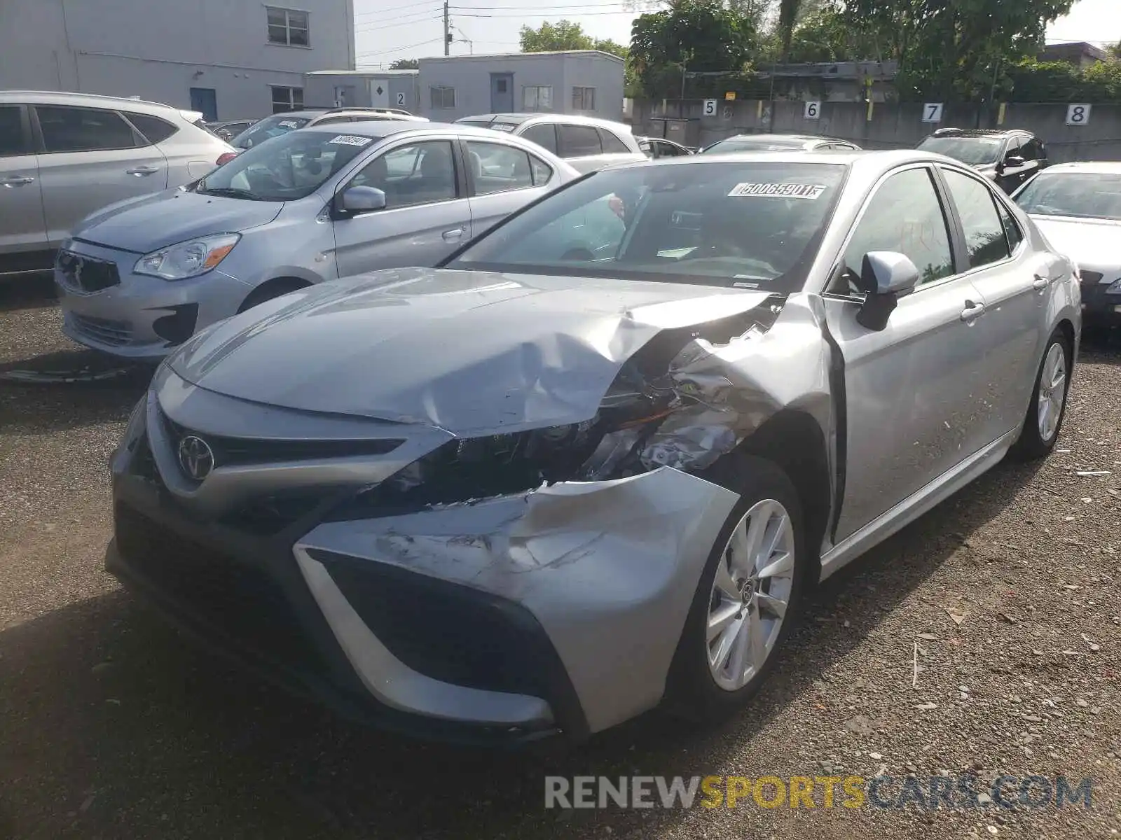 2 Photograph of a damaged car 4T1G11AK7MU419491 TOYOTA CAMRY 2021