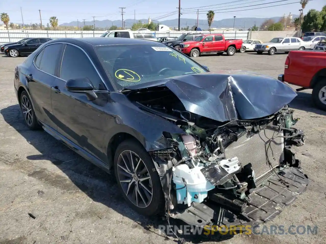 1 Photograph of a damaged car 4T1G11AK7MU434301 TOYOTA CAMRY 2021