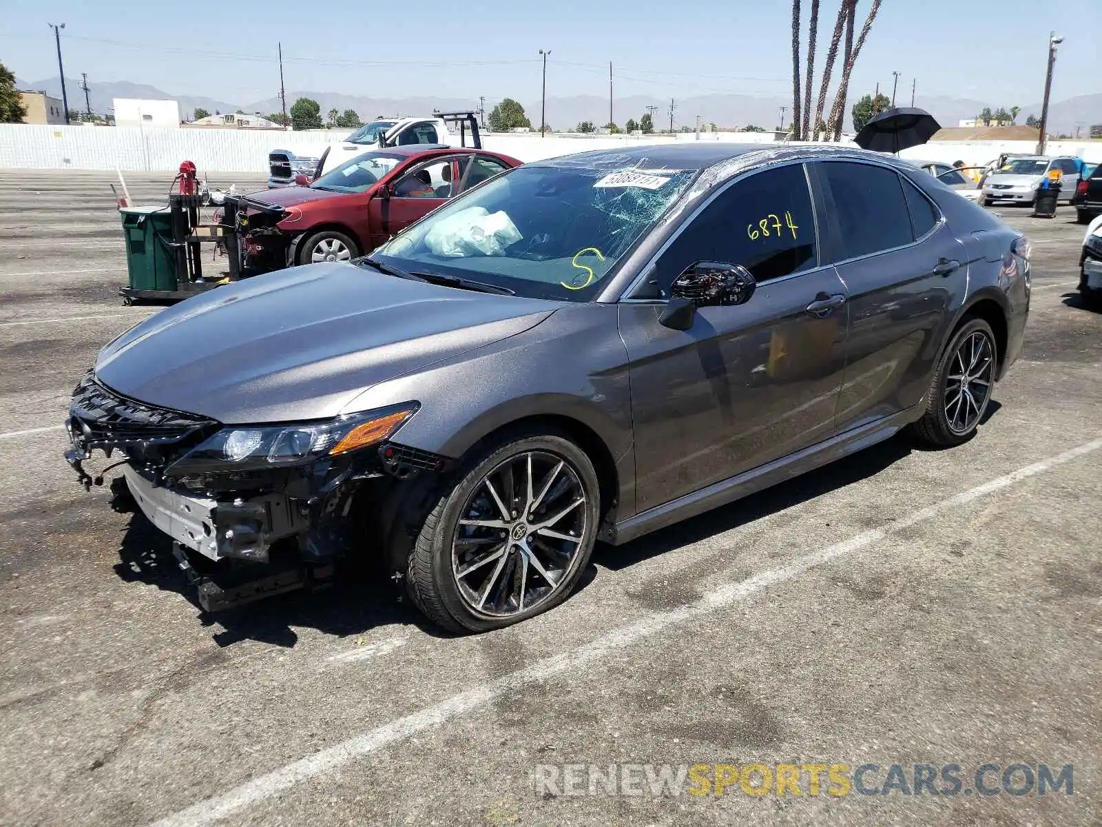 2 Photograph of a damaged car 4T1G11AK7MU545947 TOYOTA CAMRY 2021