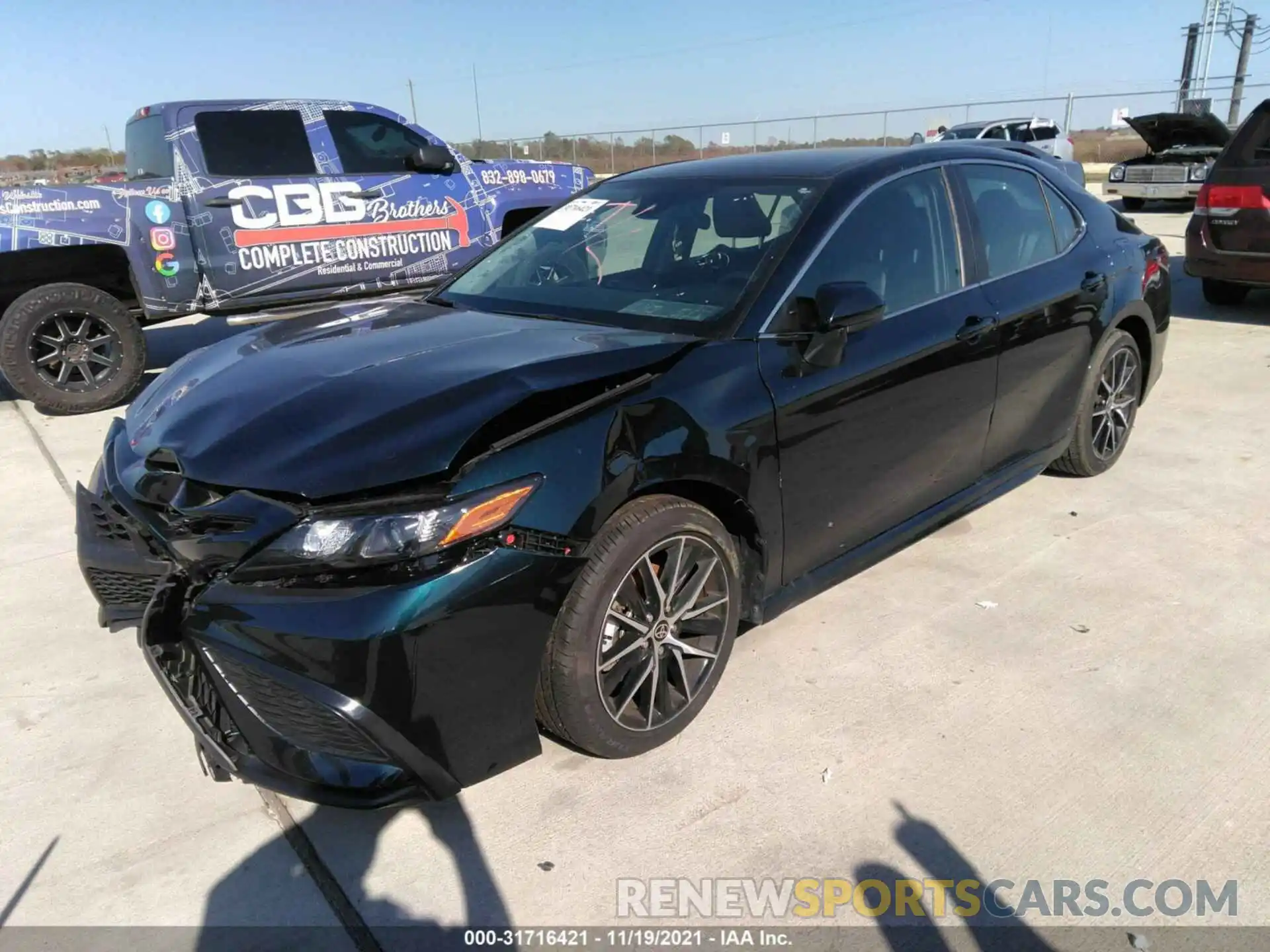 2 Photograph of a damaged car 4T1G11AK7MU564689 TOYOTA CAMRY 2021