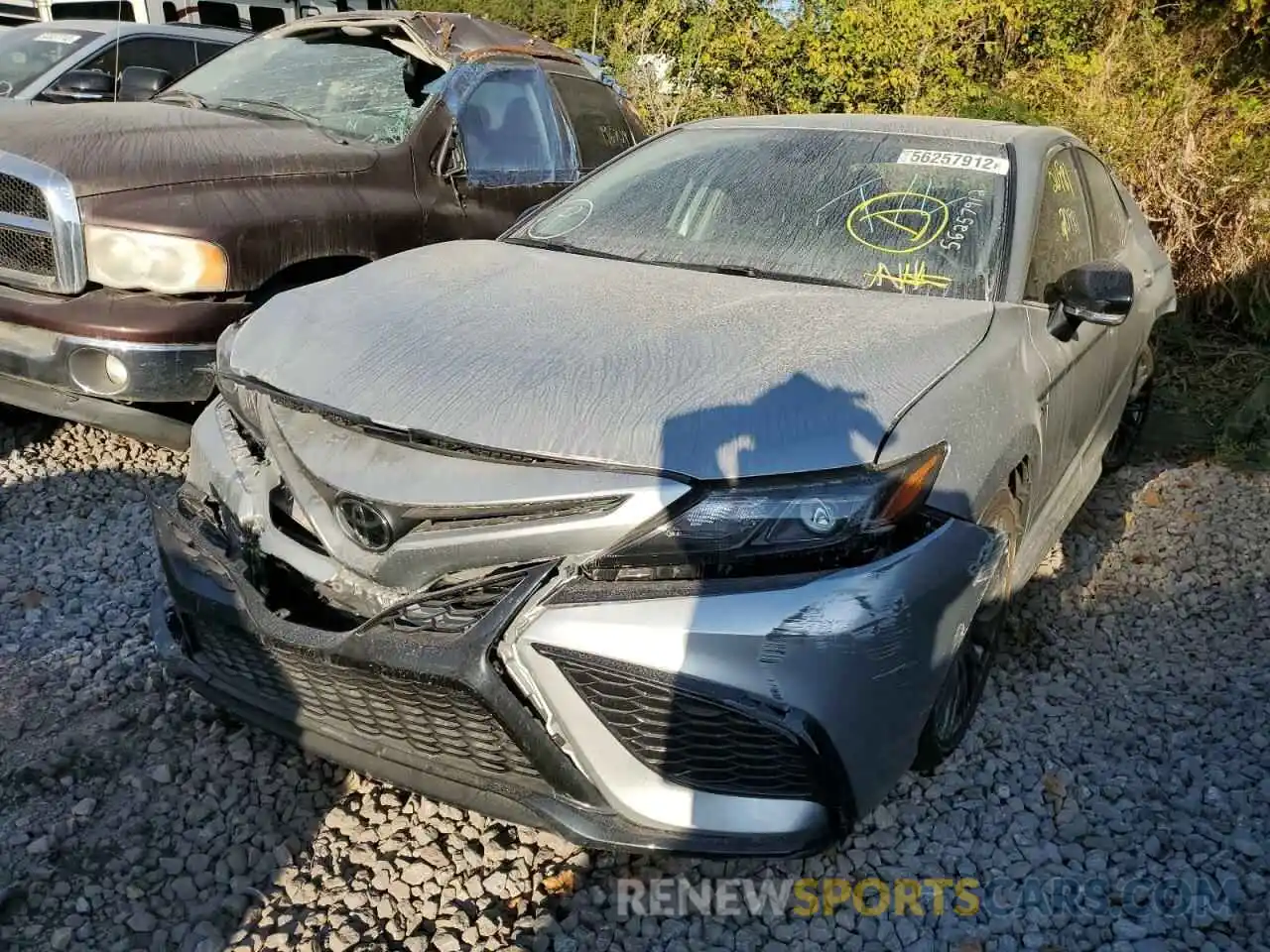 2 Photograph of a damaged car 4T1G11AK7MU595375 TOYOTA CAMRY 2021