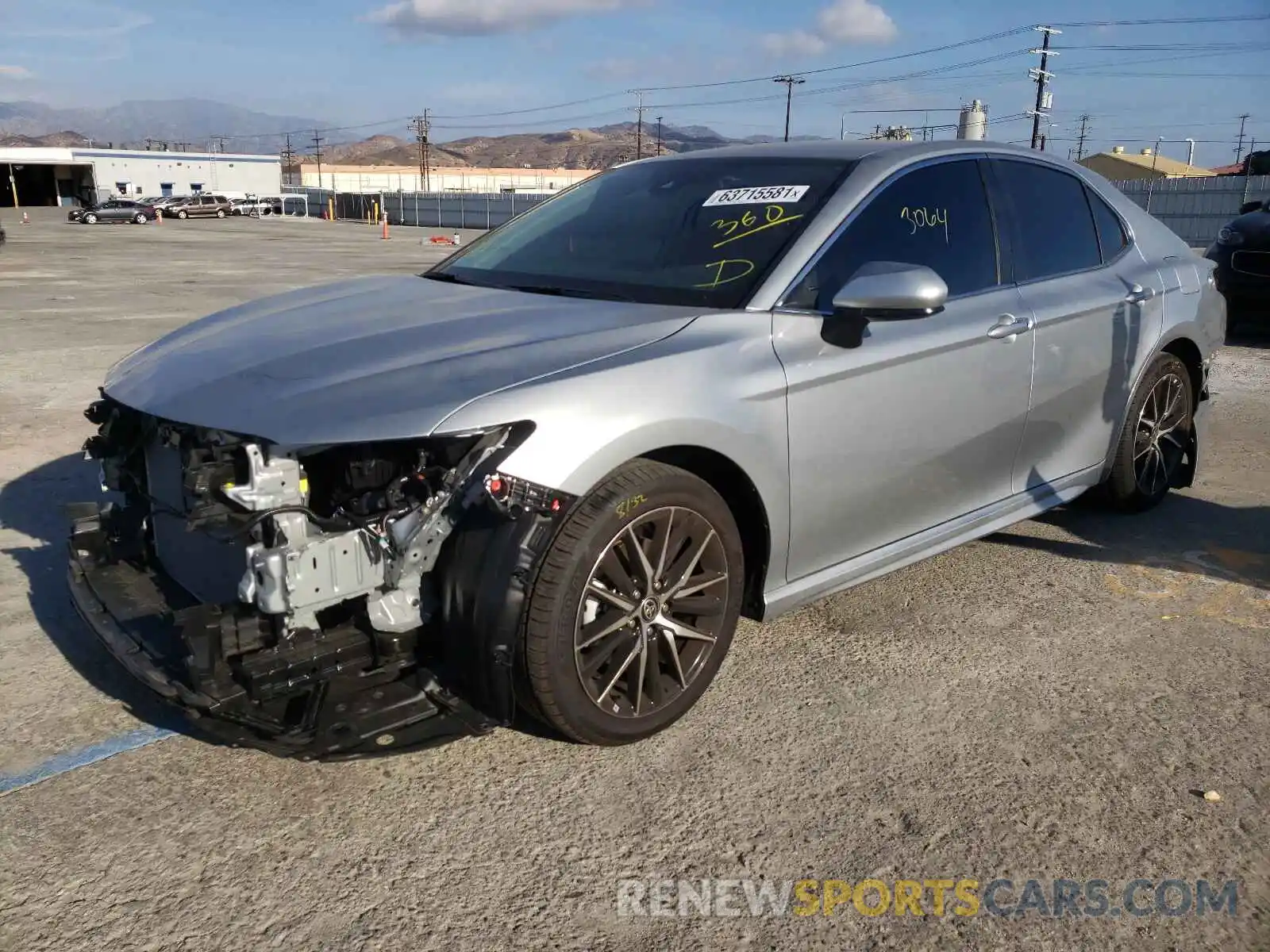 2 Photograph of a damaged car 4T1G11AK8MU493339 TOYOTA CAMRY 2021