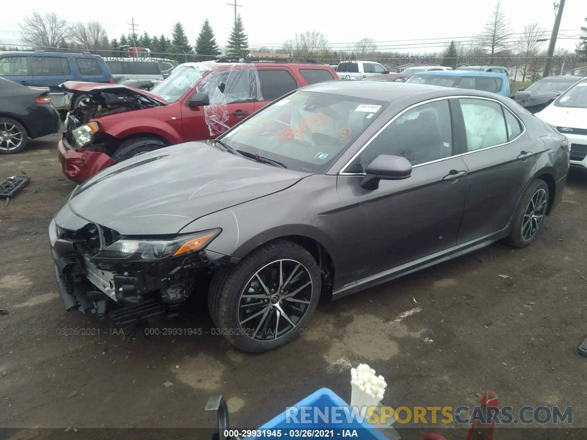 2 Photograph of a damaged car 4T1G11AK8MU551871 TOYOTA CAMRY 2021