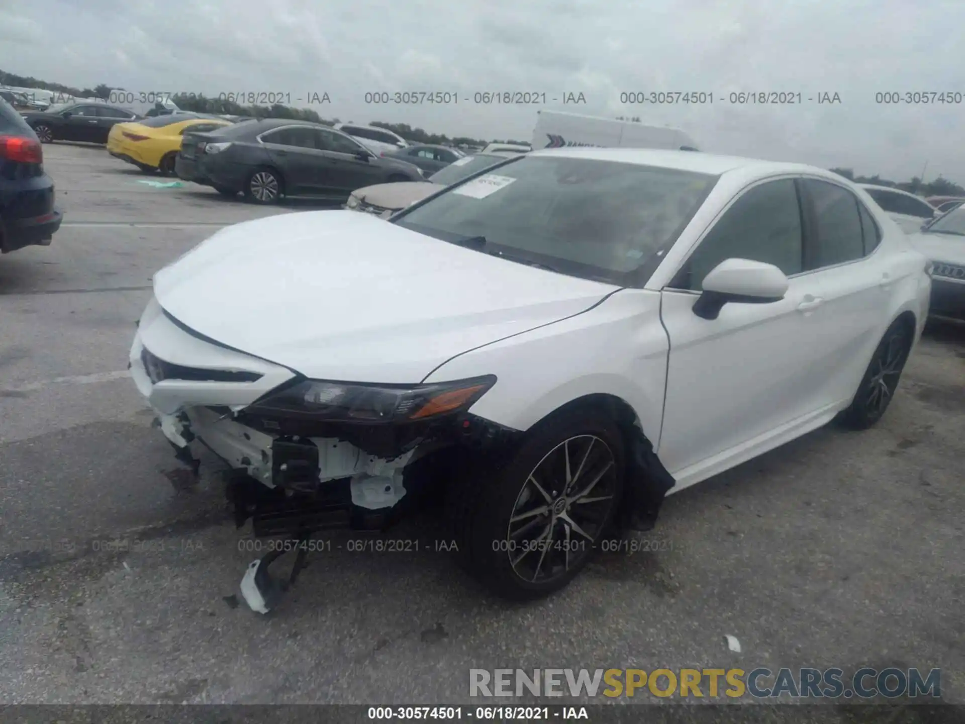 2 Photograph of a damaged car 4T1G11AK8MU557279 TOYOTA CAMRY 2021