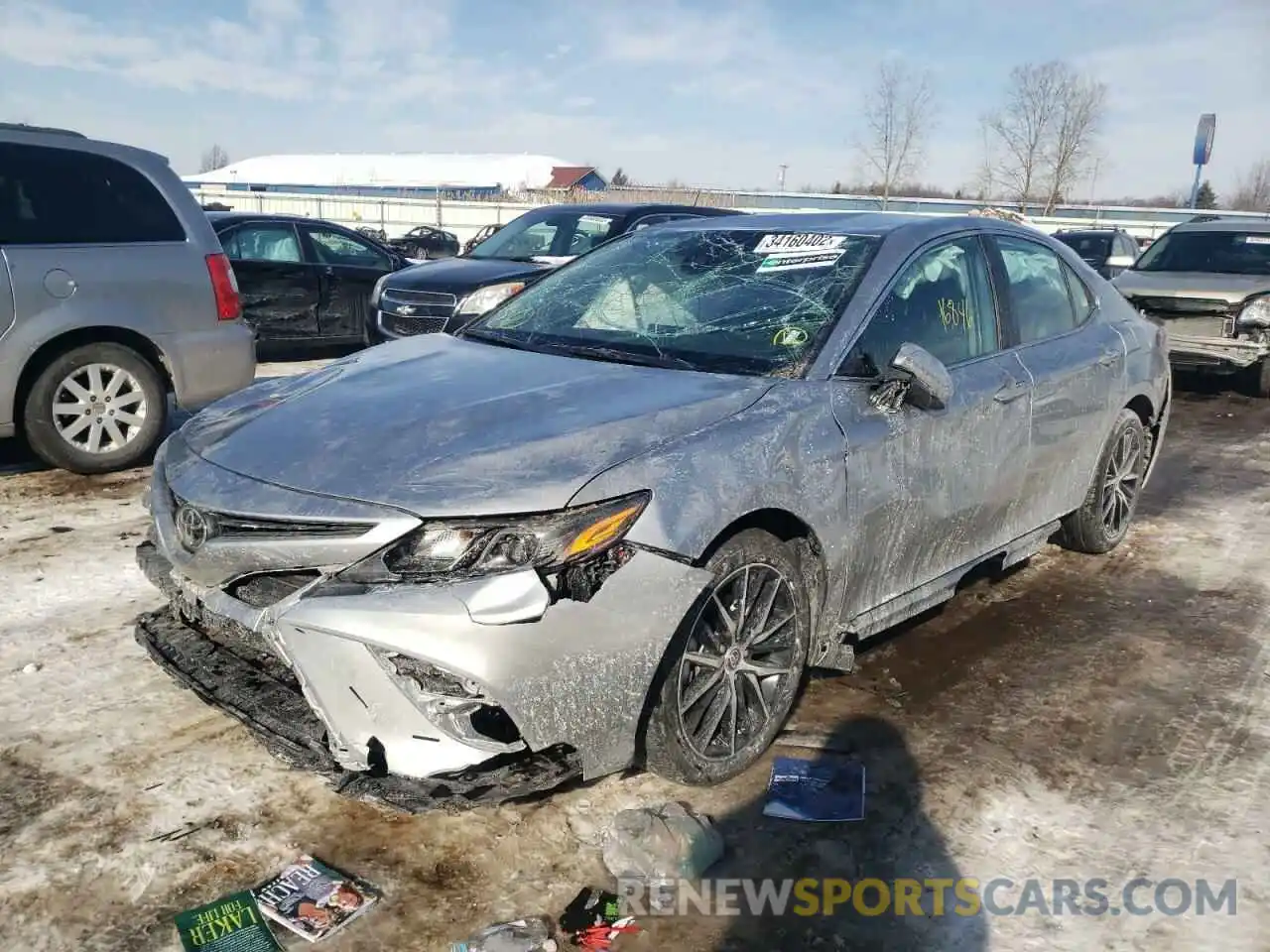 2 Photograph of a damaged car 4T1G11AK8MU598074 TOYOTA CAMRY 2021