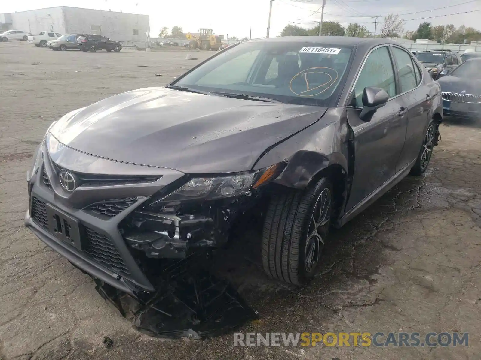 2 Photograph of a damaged car 4T1G11AK8MU610210 TOYOTA CAMRY 2021