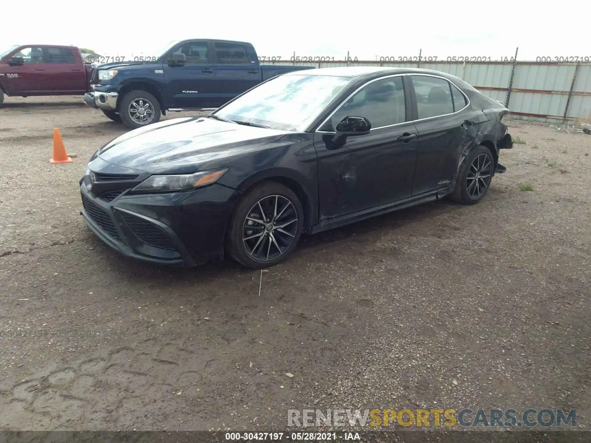 2 Photograph of a damaged car 4T1G11AK9MU410985 TOYOTA CAMRY 2021