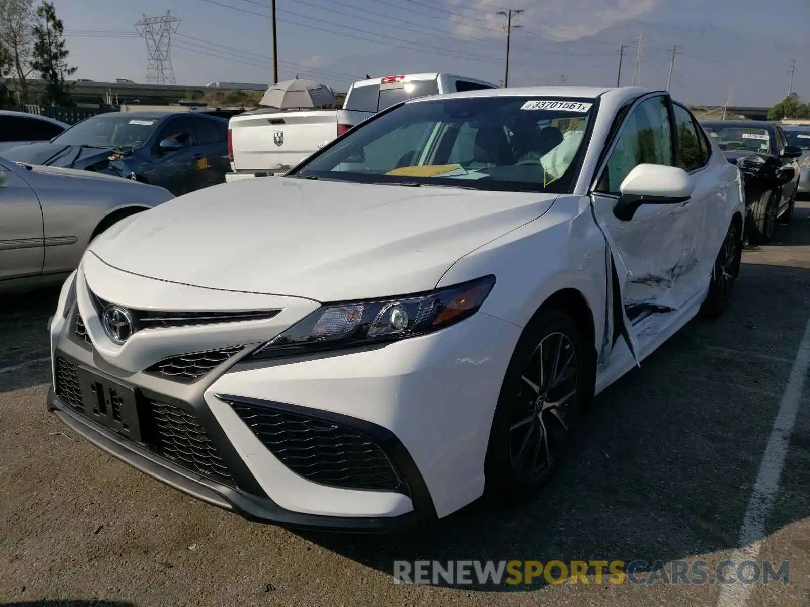 2 Photograph of a damaged car 4T1G11AK9MU422117 TOYOTA CAMRY 2021