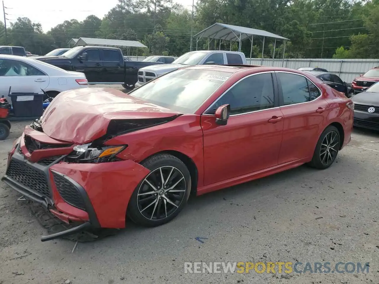 1 Photograph of a damaged car 4T1G11AK9MU422666 TOYOTA CAMRY 2021