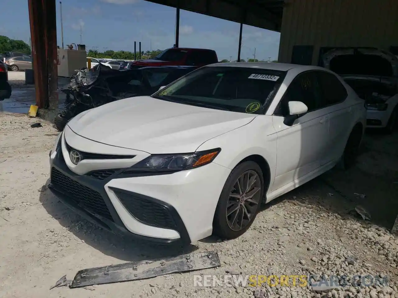 2 Photograph of a damaged car 4T1G11AK9MU515039 TOYOTA CAMRY 2021