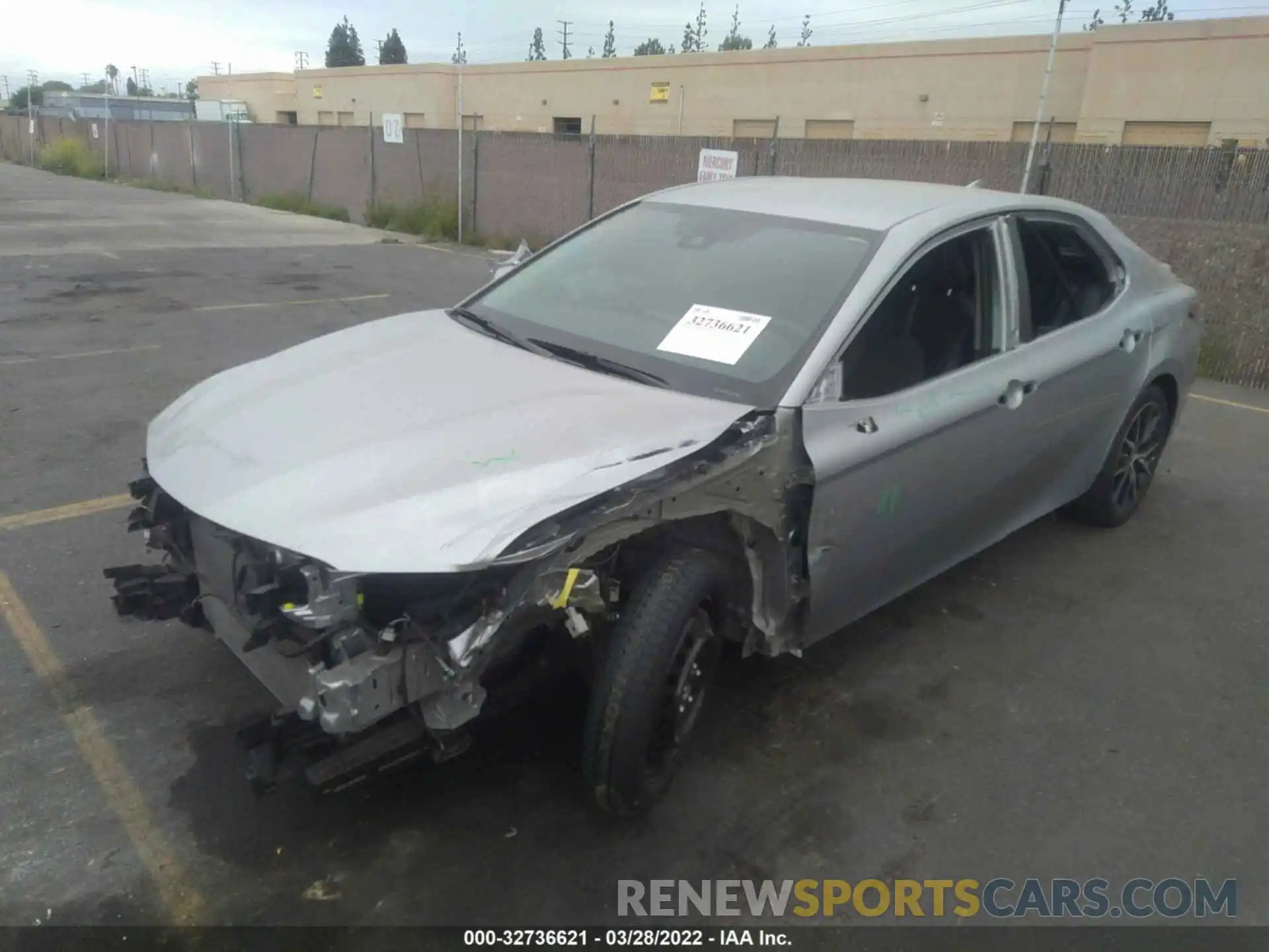 2 Photograph of a damaged car 4T1G11AK9MU537025 TOYOTA CAMRY 2021