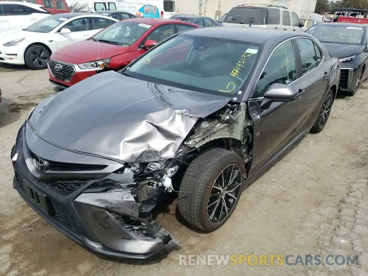 2 Photograph of a damaged car 4T1G11AK9MU550051 TOYOTA CAMRY 2021