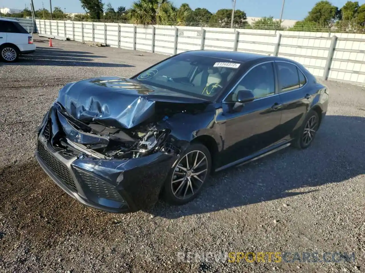 2 Photograph of a damaged car 4T1G11AK9MU586497 TOYOTA CAMRY 2021