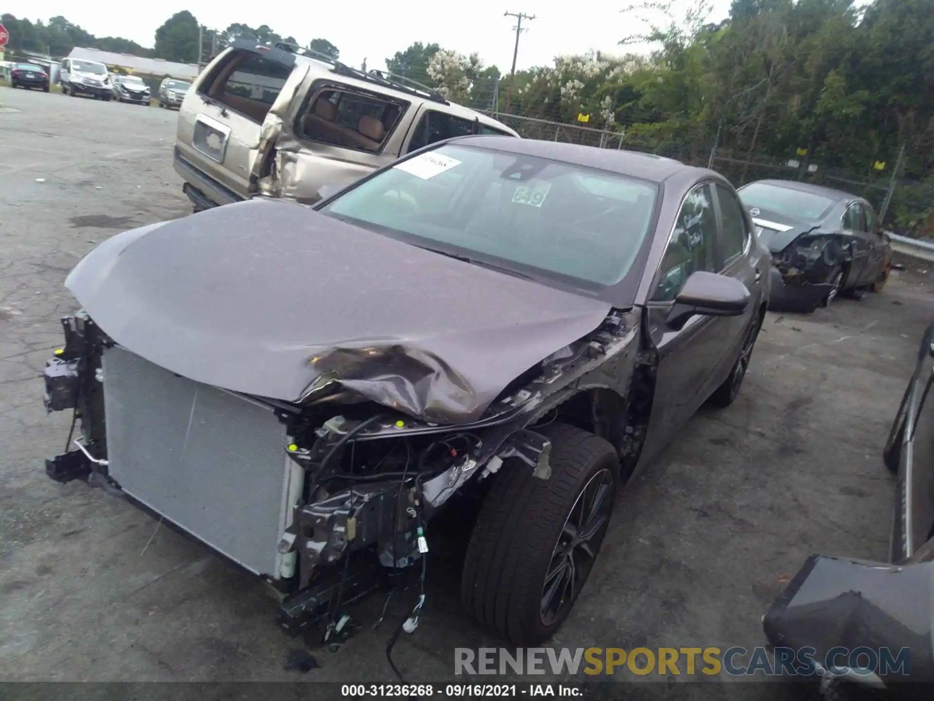 2 Photograph of a damaged car 4T1G11AK9MU600401 TOYOTA CAMRY 2021