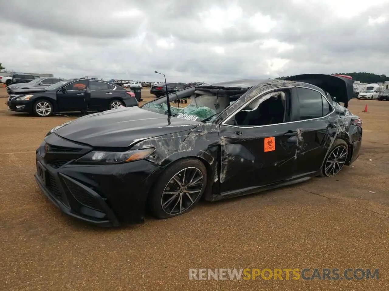 1 Photograph of a damaged car 4T1G11AK9MU603282 TOYOTA CAMRY 2021