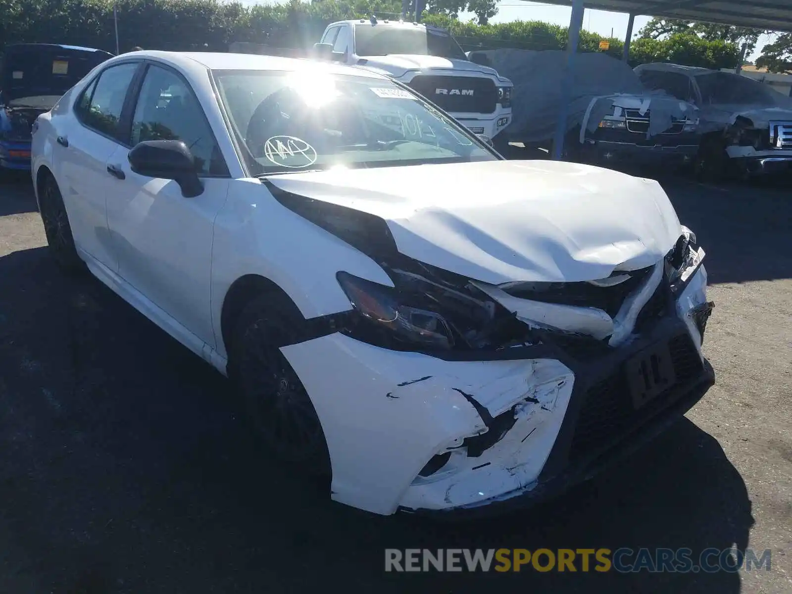 1 Photograph of a damaged car 4T1G11AKXMU402586 TOYOTA CAMRY 2021