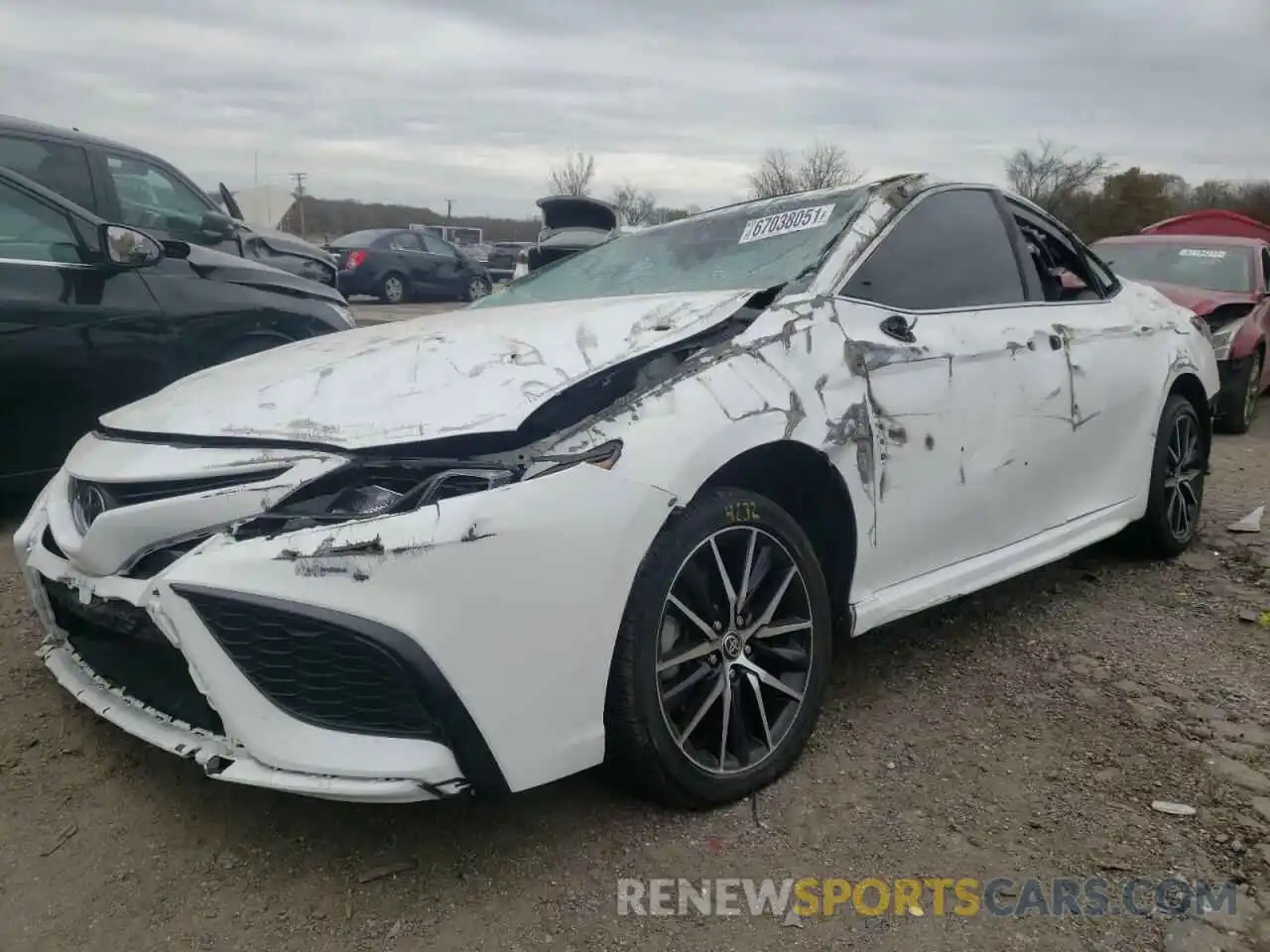 2 Photograph of a damaged car 4T1G11AKXMU406282 TOYOTA CAMRY 2021