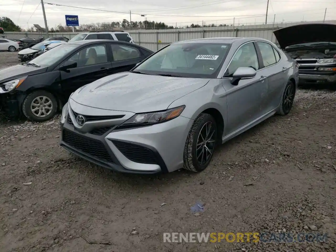 2 Photograph of a damaged car 4T1G11AKXMU408288 TOYOTA CAMRY 2021