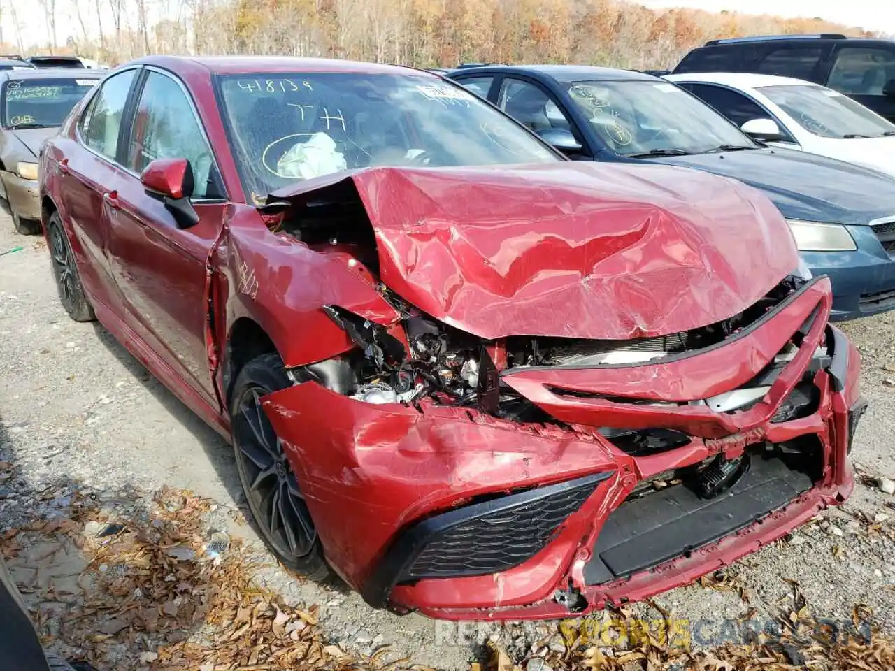 1 Photograph of a damaged car 4T1G11AKXMU418139 TOYOTA CAMRY 2021