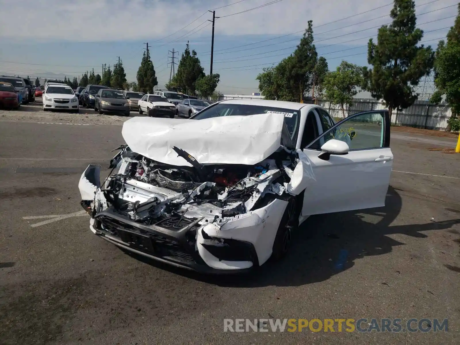 2 Photograph of a damaged car 4T1G11AKXMU419680 TOYOTA CAMRY 2021