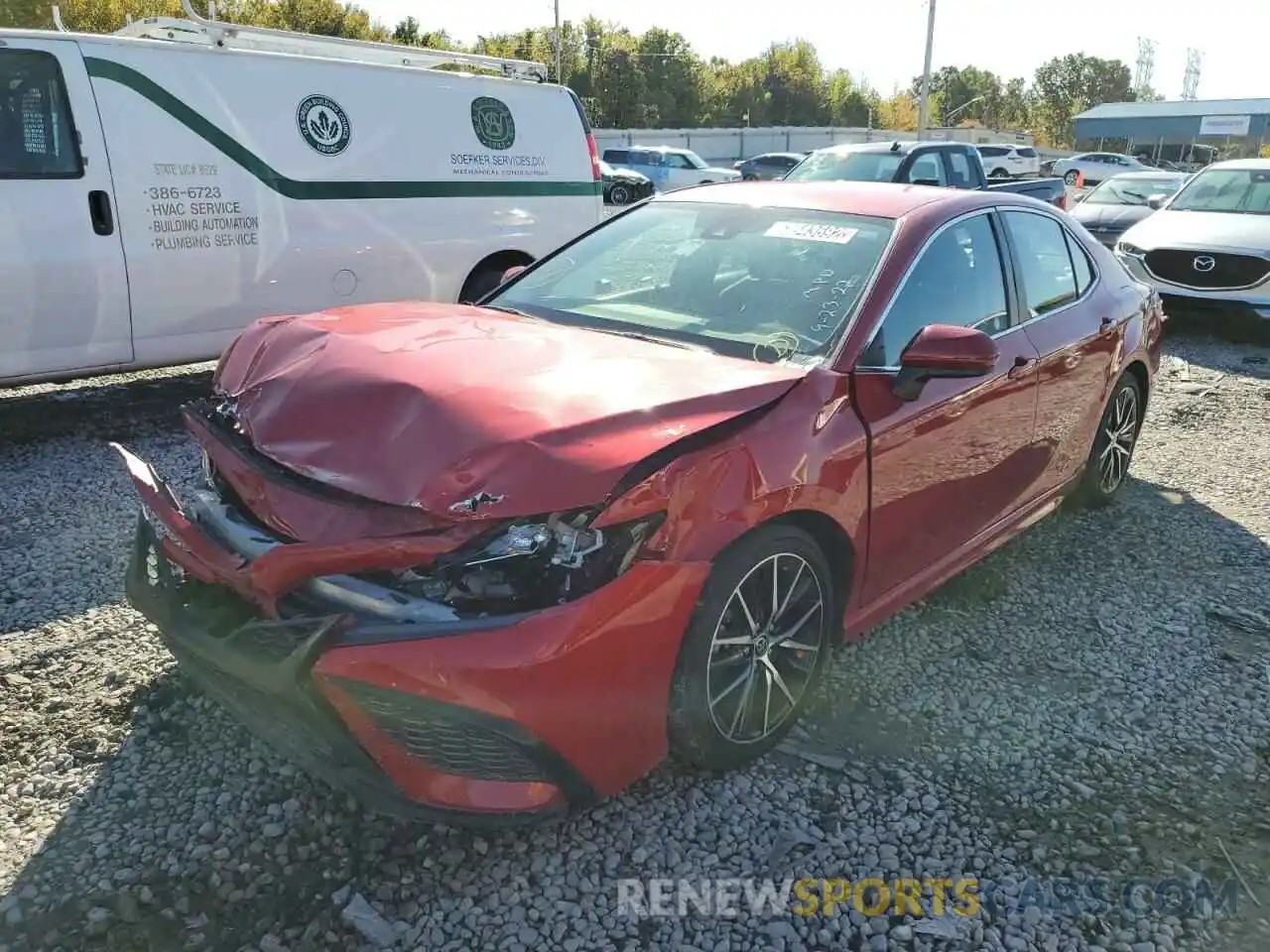 1 Photograph of a damaged car 4T1G11AKXMU432073 TOYOTA CAMRY 2021