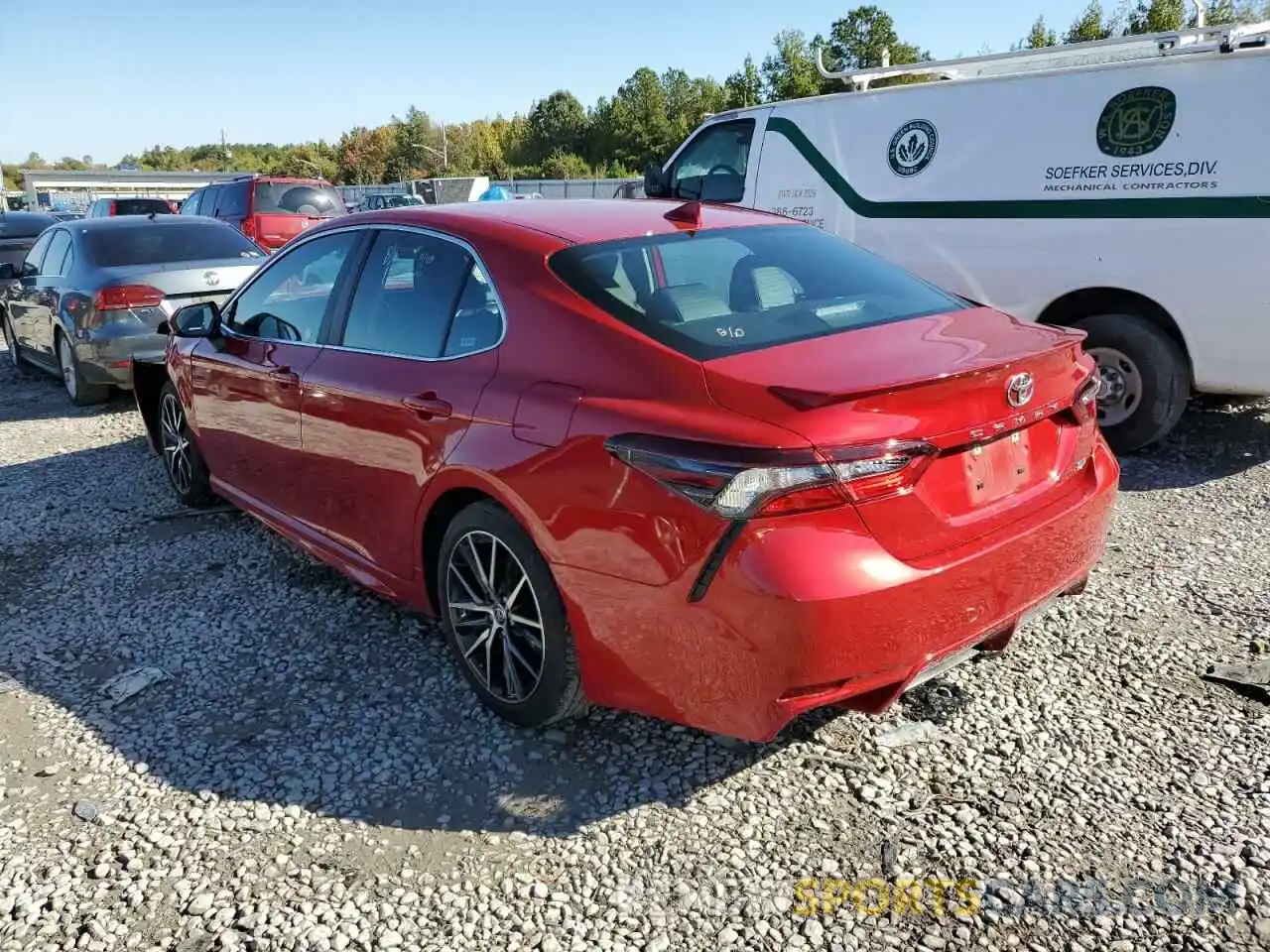 2 Photograph of a damaged car 4T1G11AKXMU432073 TOYOTA CAMRY 2021