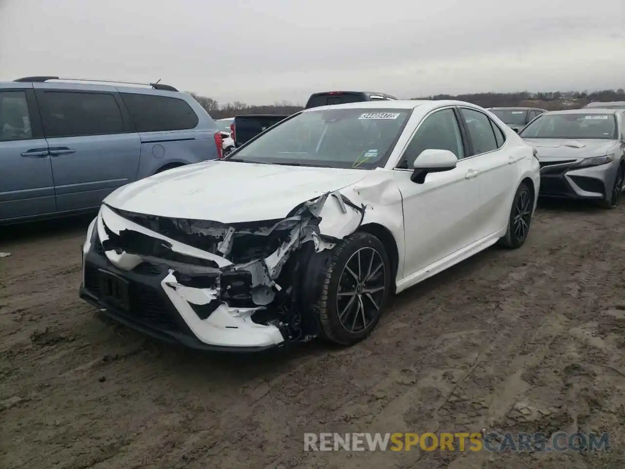 2 Photograph of a damaged car 4T1G11AKXMU441856 TOYOTA CAMRY 2021