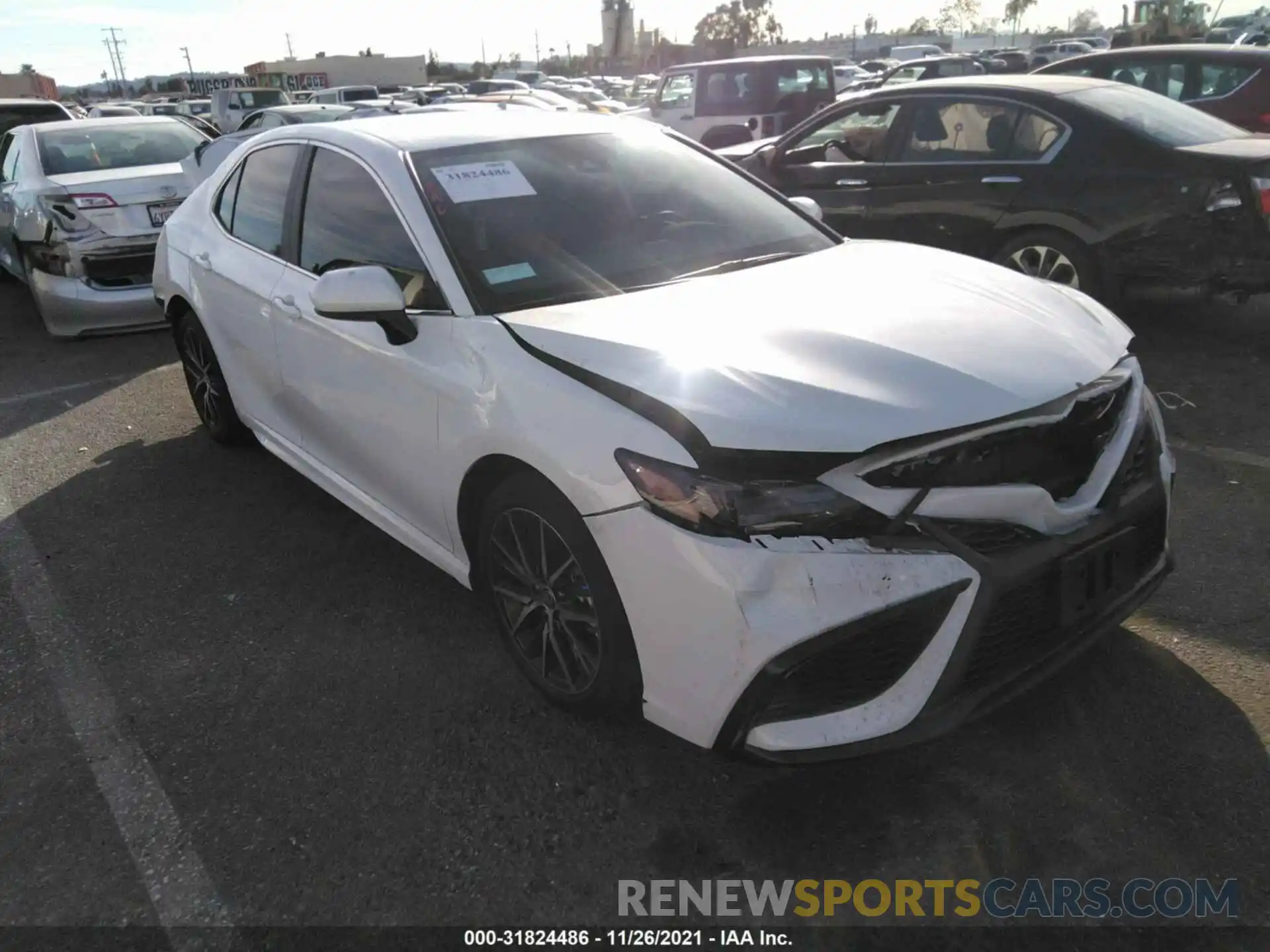 1 Photograph of a damaged car 4T1G11AKXMU456583 TOYOTA CAMRY 2021