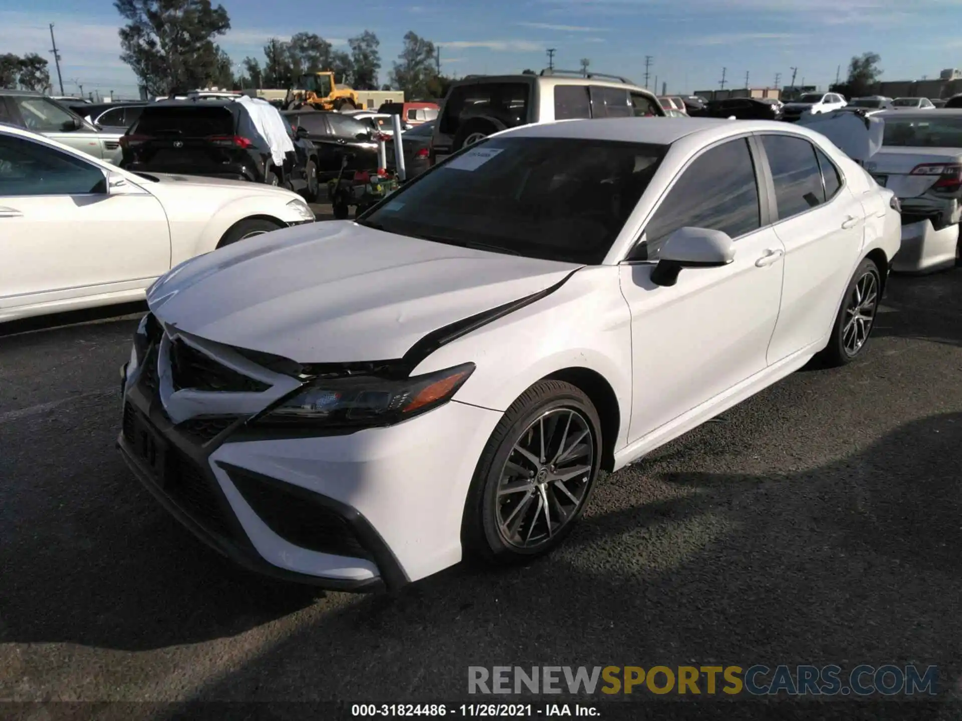 2 Photograph of a damaged car 4T1G11AKXMU456583 TOYOTA CAMRY 2021