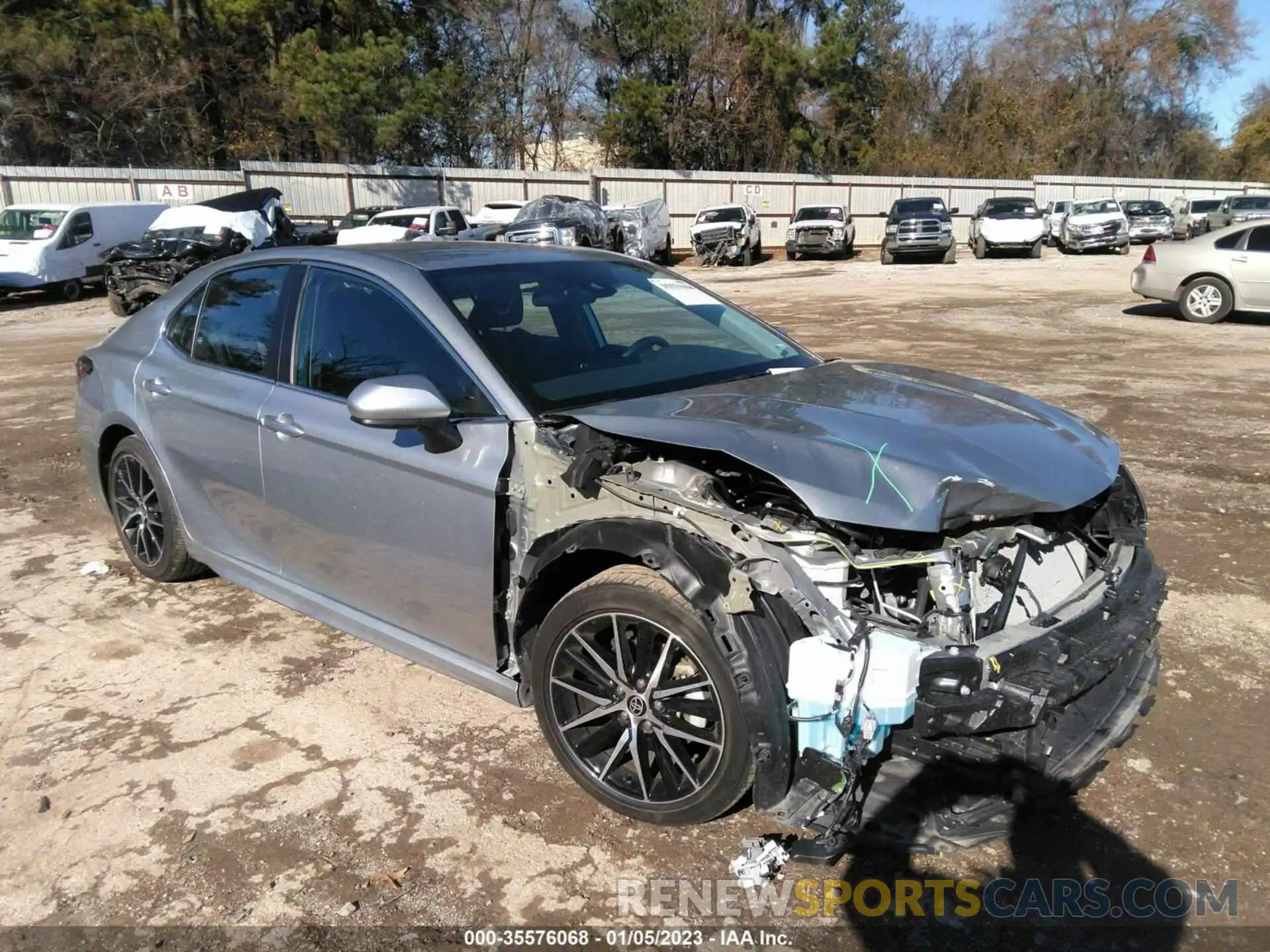 1 Photograph of a damaged car 4T1G11AKXMU603694 TOYOTA CAMRY 2021