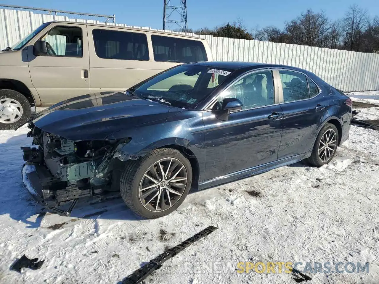 1 Photograph of a damaged car 4T1G11BK0MU021649 TOYOTA CAMRY 2021
