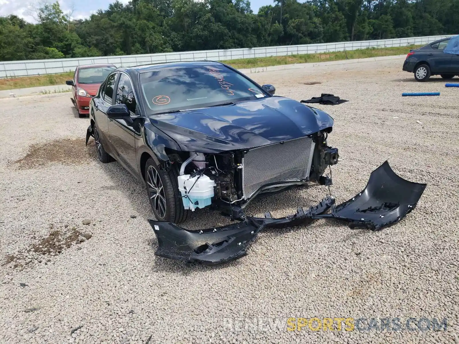 1 Photograph of a damaged car 4T1G11BK0MU023109 TOYOTA CAMRY 2021