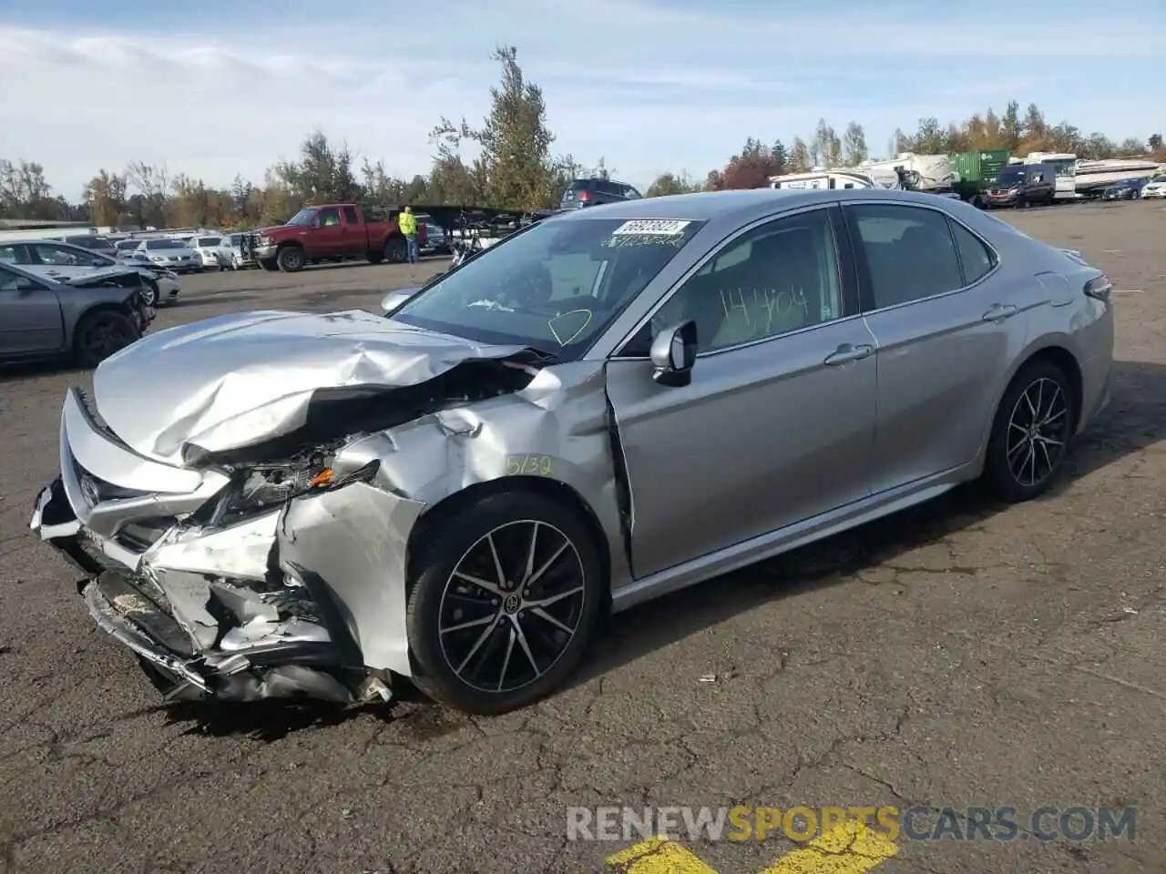 2 Photograph of a damaged car 4T1G11BK2MU025377 TOYOTA CAMRY 2021