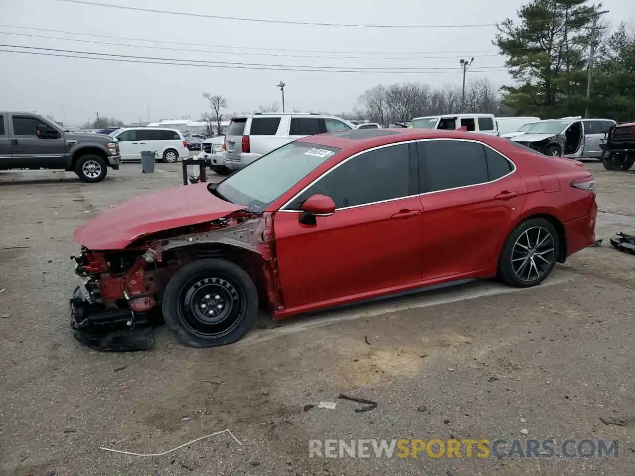 1 Photograph of a damaged car 4T1G11BK3MU026148 TOYOTA CAMRY 2021