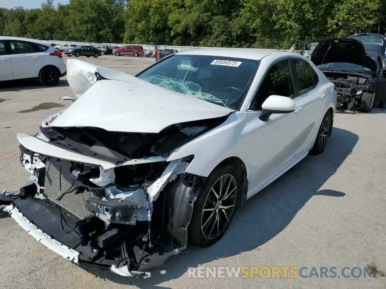 2 Photograph of a damaged car 4T1G11BK4MU029902 TOYOTA CAMRY 2021