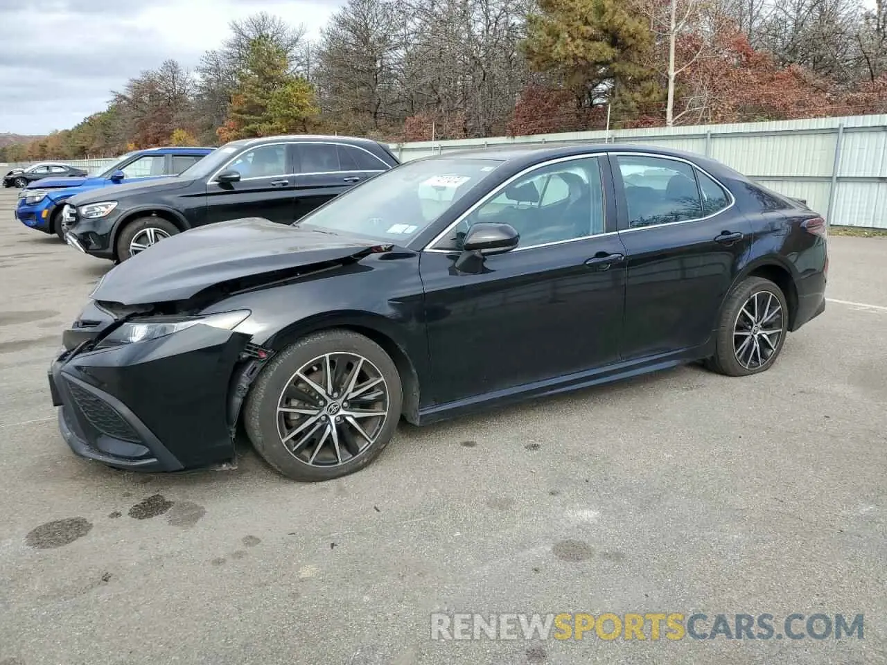 1 Photograph of a damaged car 4T1G11BK7MU029716 TOYOTA CAMRY 2021
