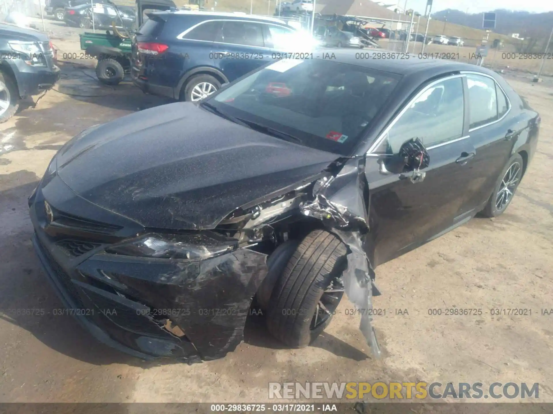 2 Photograph of a damaged car 4T1G11BK8MU025982 TOYOTA CAMRY 2021