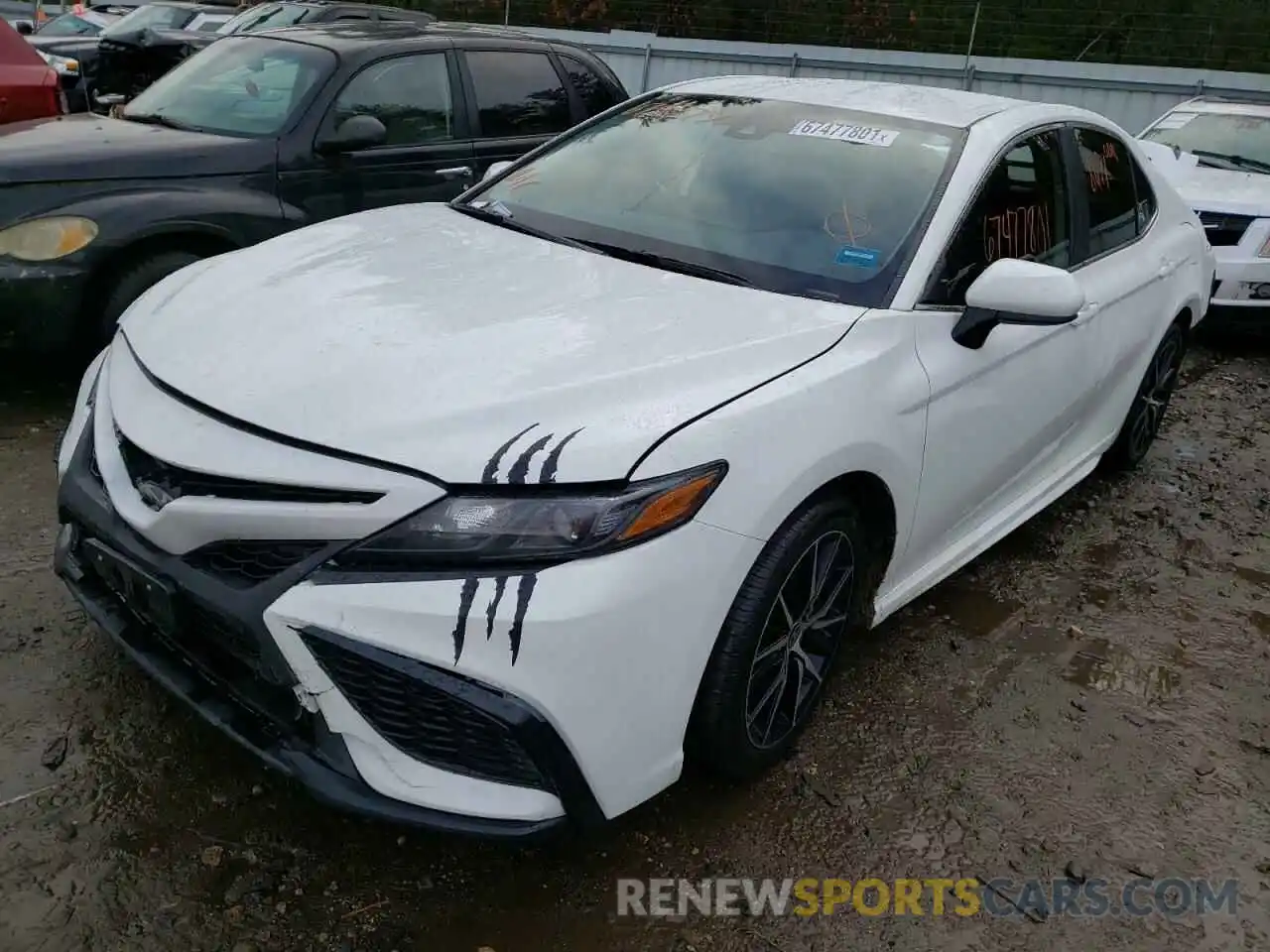 2 Photograph of a damaged car 4T1G11BK8MU036268 TOYOTA CAMRY 2021