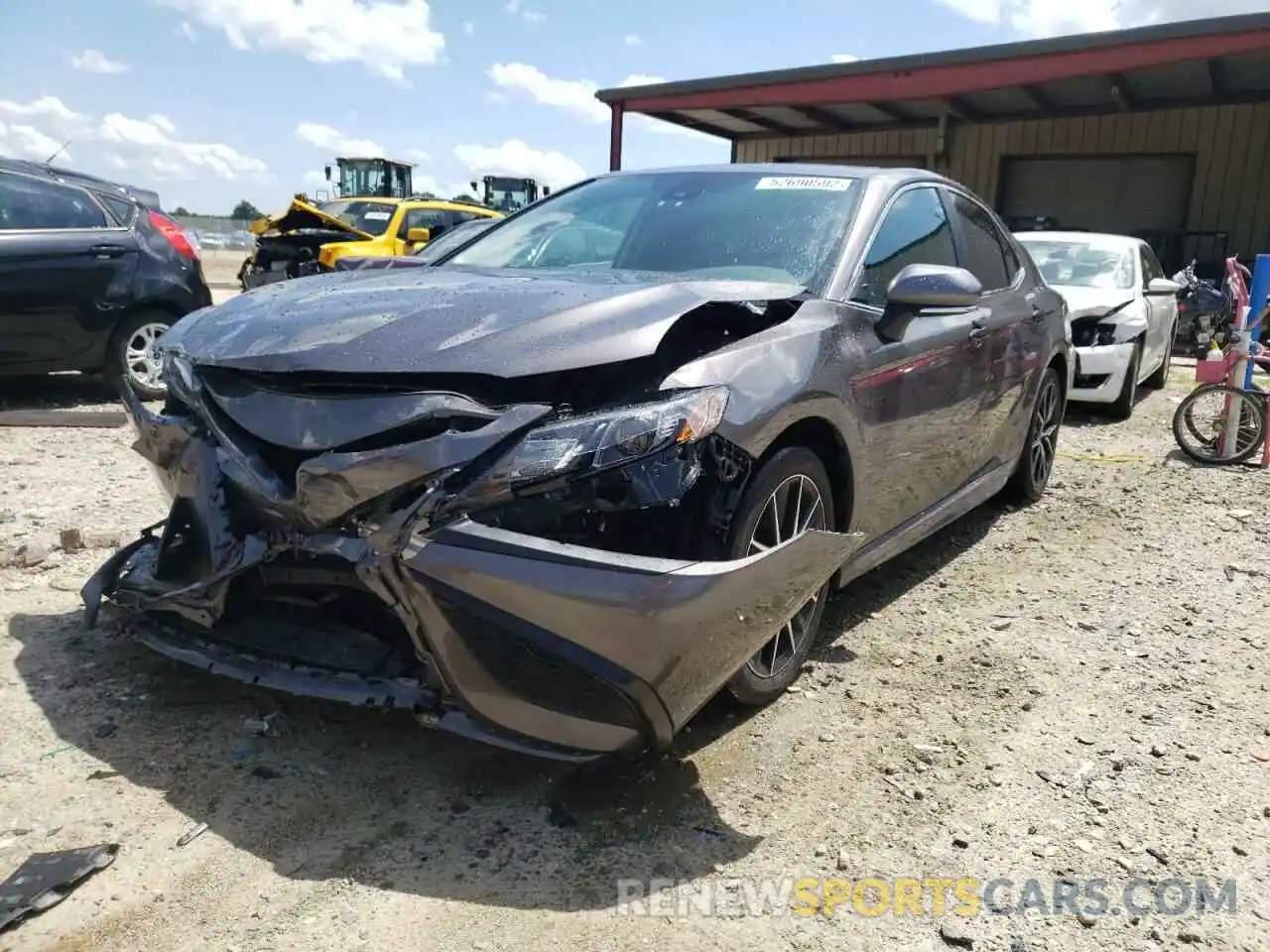 2 Photograph of a damaged car 4T1G11BKXMU027569 TOYOTA CAMRY 2021