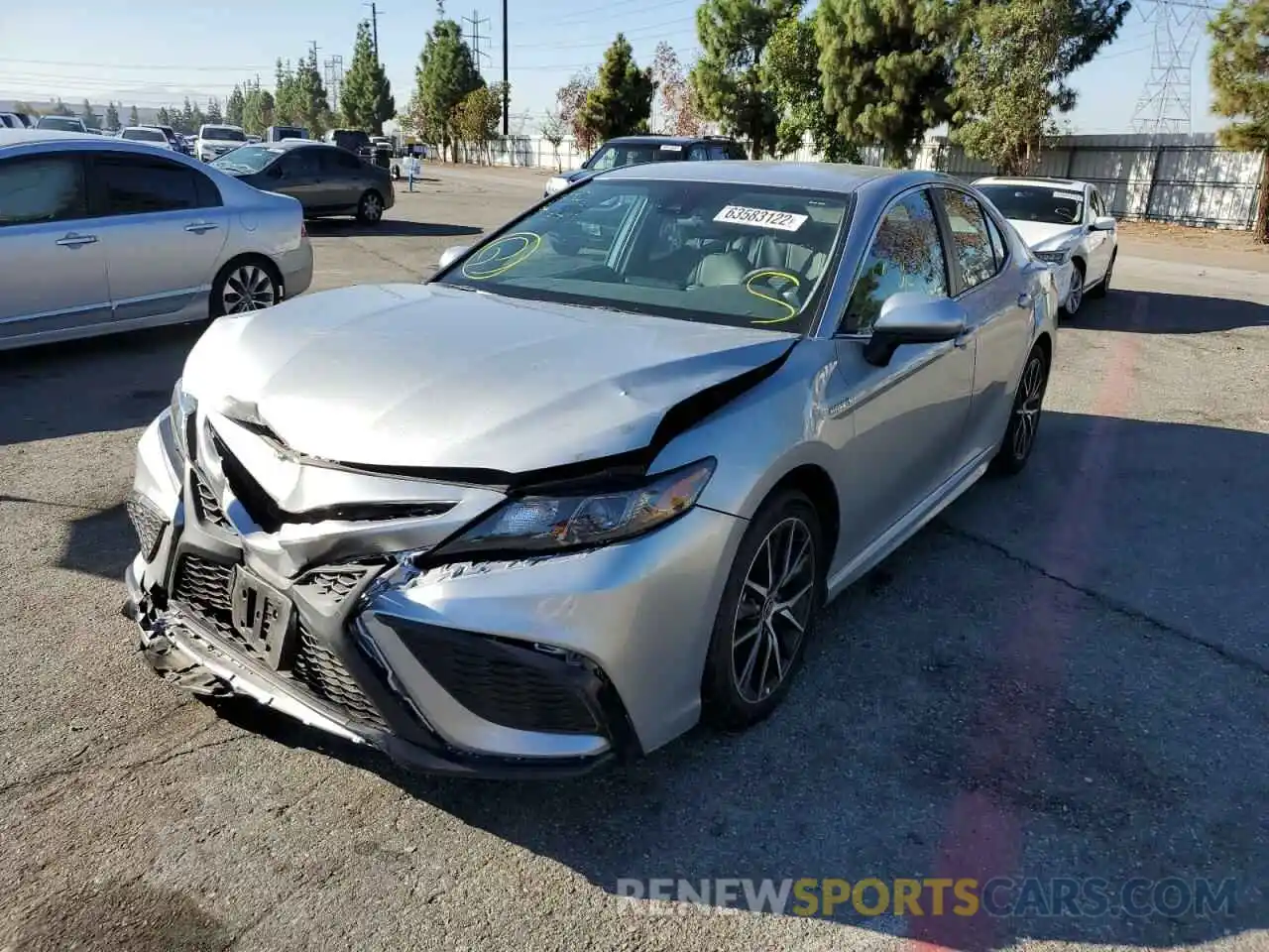 2 Photograph of a damaged car 4T1G31AK0MU562809 TOYOTA CAMRY 2021