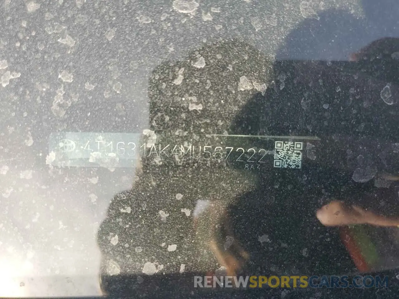 12 Photograph of a damaged car 4T1G31AK4MU567222 TOYOTA CAMRY 2021