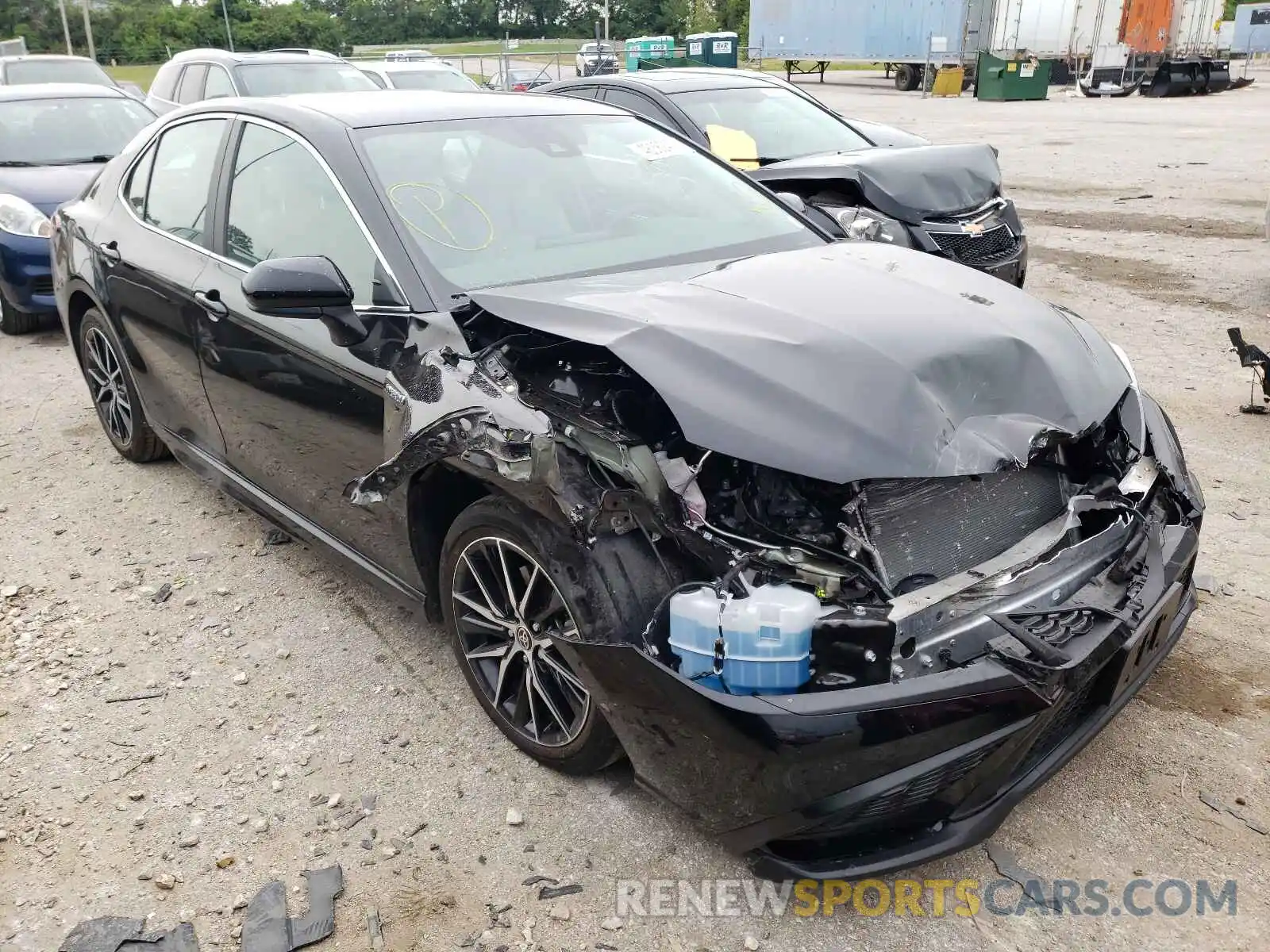 1 Photograph of a damaged car 4T1G31AK9MU020432 TOYOTA CAMRY 2021