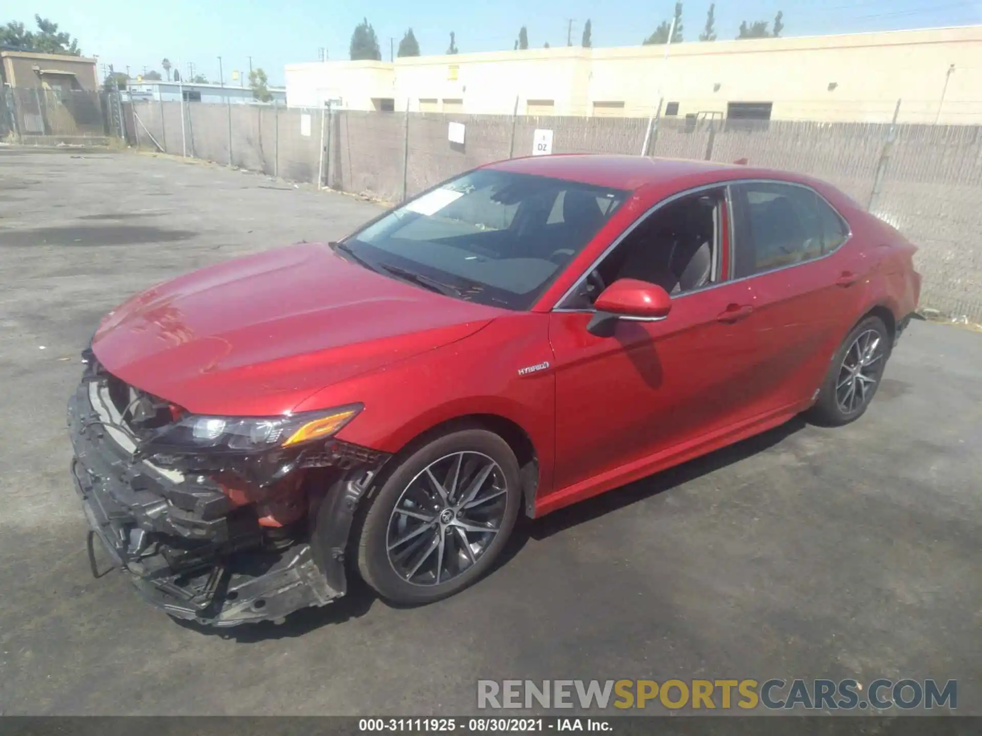 2 Photograph of a damaged car 4T1G31AK9MU020785 TOYOTA CAMRY 2021