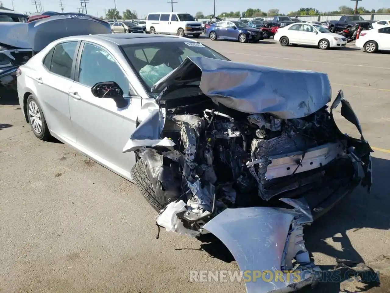 1 Photograph of a damaged car 4T1H31AK3MU559648 TOYOTA CAMRY 2021