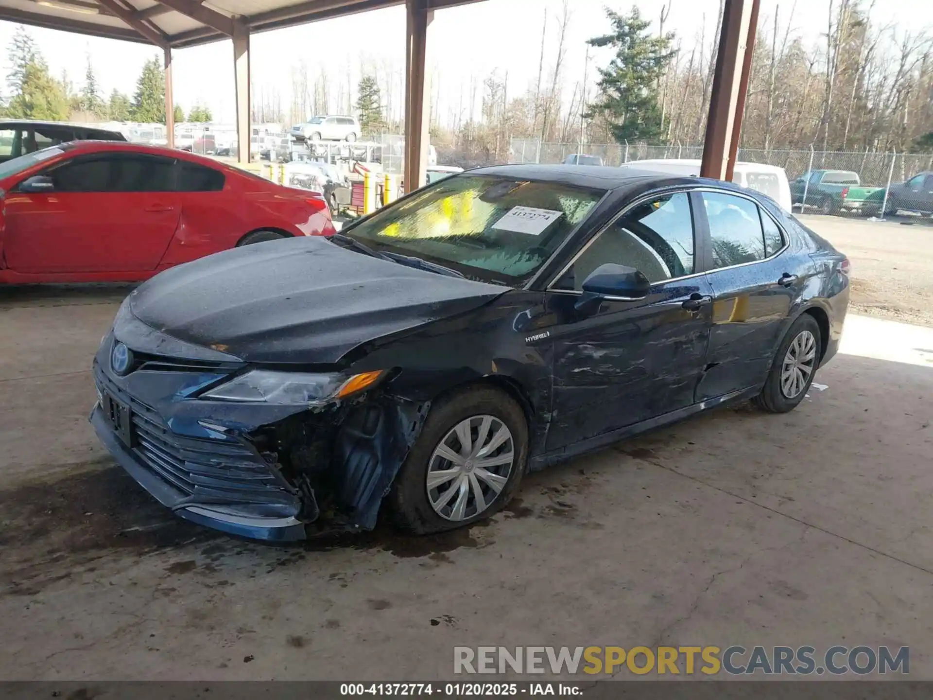 2 Photograph of a damaged car 4T1H31AK3MU569452 TOYOTA CAMRY 2021