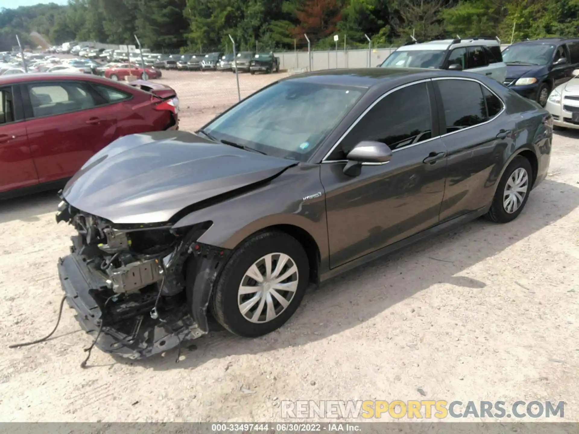 2 Photograph of a damaged car 4T1H31AK9MU021424 TOYOTA CAMRY 2021