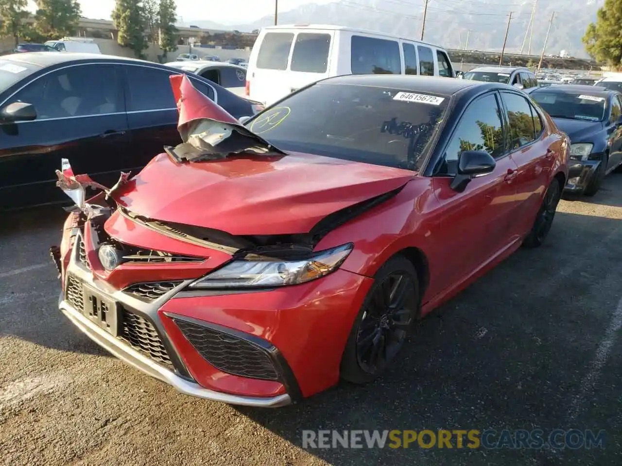 2 Photograph of a damaged car 4T1K31AK2MU024610 TOYOTA CAMRY 2021